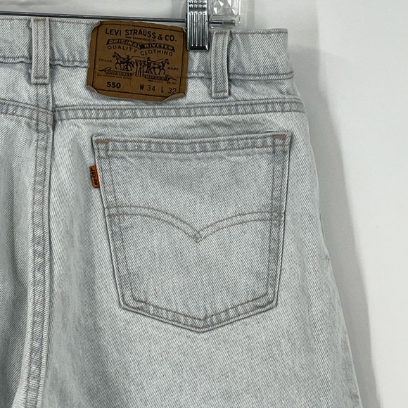 Levi’s vintage 550 orange tab jeans 34x32 USA - Picture 4 of 8